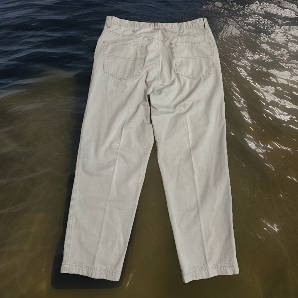 Y2K Eddie‎ Bauer Pants Men's 38x32 Chino Canvas Workwear 5 Pocket Grunge 36x30 - Picture 7 of 7